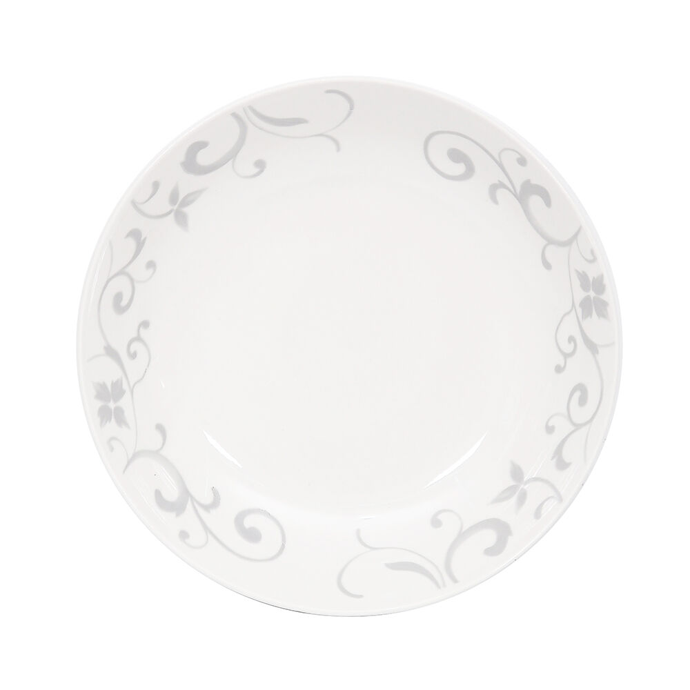 Set Platos Base Doral Flor 4 Piezas Gris