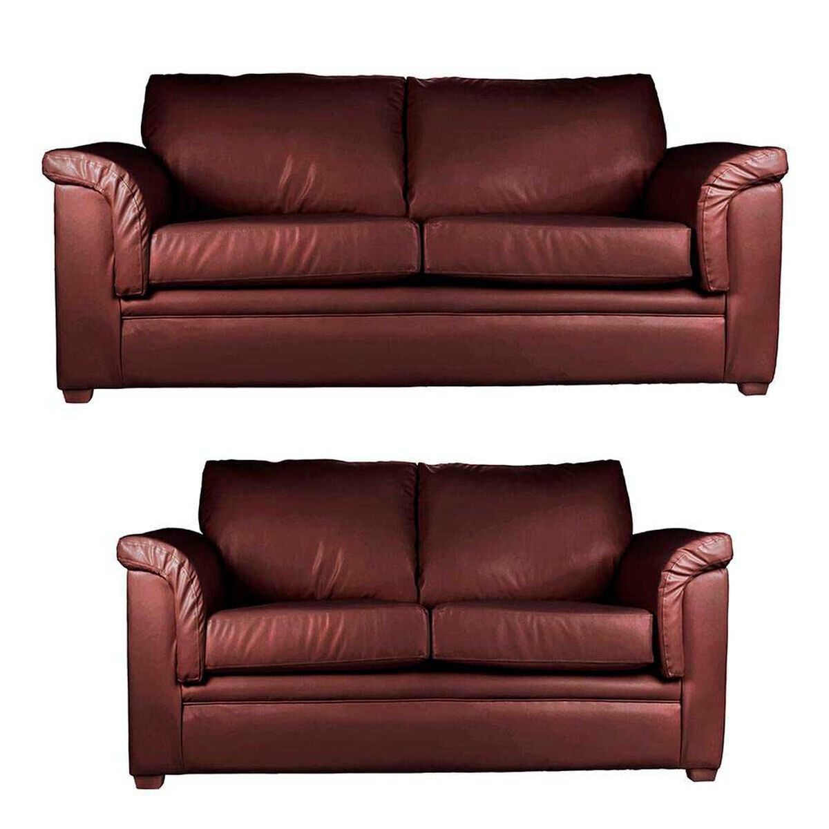 Juego de Living Latam Home Ancona 3 Cuerpos + Sof&aacute; 2 Cuerpos Chocolate