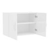 Mueble de Cocina Aereo Vekkahome New 2 Puertas Blanco