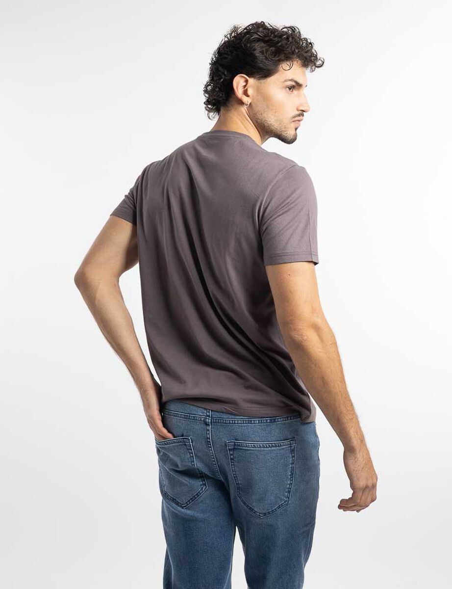 Polera Lisa Manga Corta Hombre Zibel