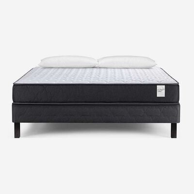 Cama Europea Rosen 2 Plazas Wave + 2 Almohadas Light Americana