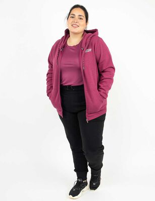 Imagen 2 del producto Polerón Deportivo Mujer Lotto Dark Pink