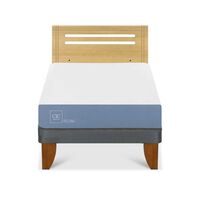 Cama Europea CIC 1,5 Plazas Excellence + Respaldo Munich Mostaza