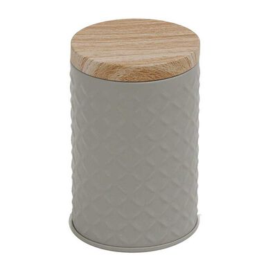 Lata Decorativa Metal Vgo 12 x 7 cm Gris