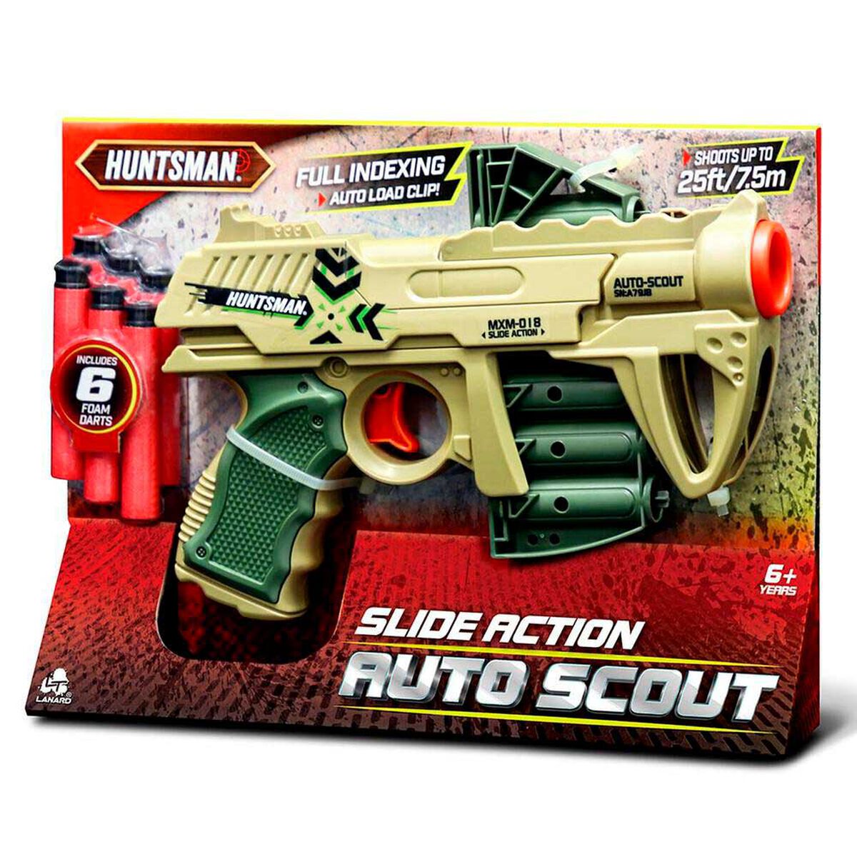 Lanzador de Carga Autom&aacute;tica con 6 Dardos Huntsman