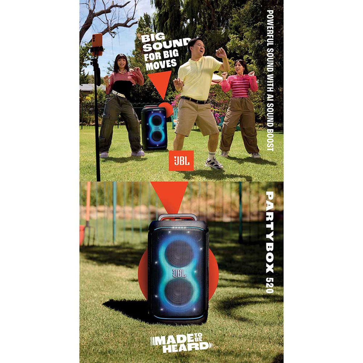 Parlante Bluetooth JBL PartyBox 520 NEGRO