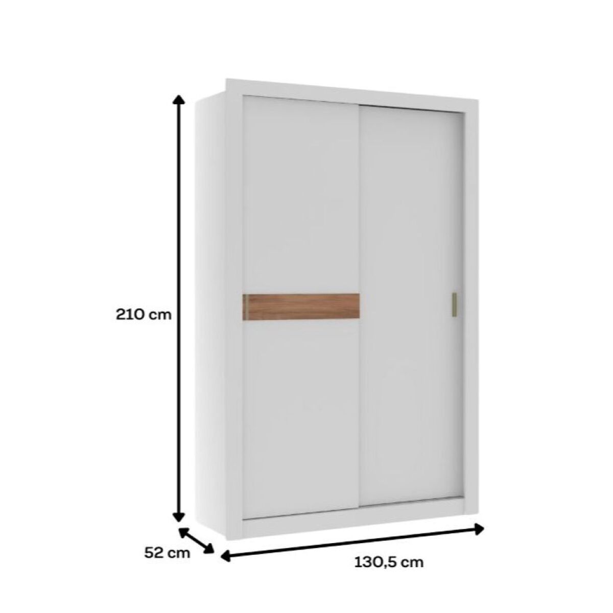 Cl&oacute;set Roca Vivacce 2 Puertas 2 Cajones Blanco