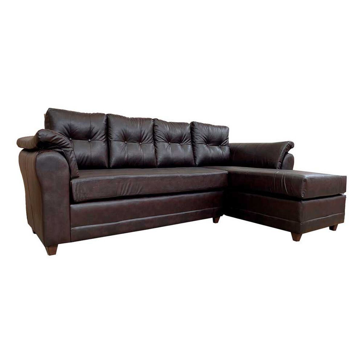 Sofá Seccional Muebles MPR Journey 3 Café