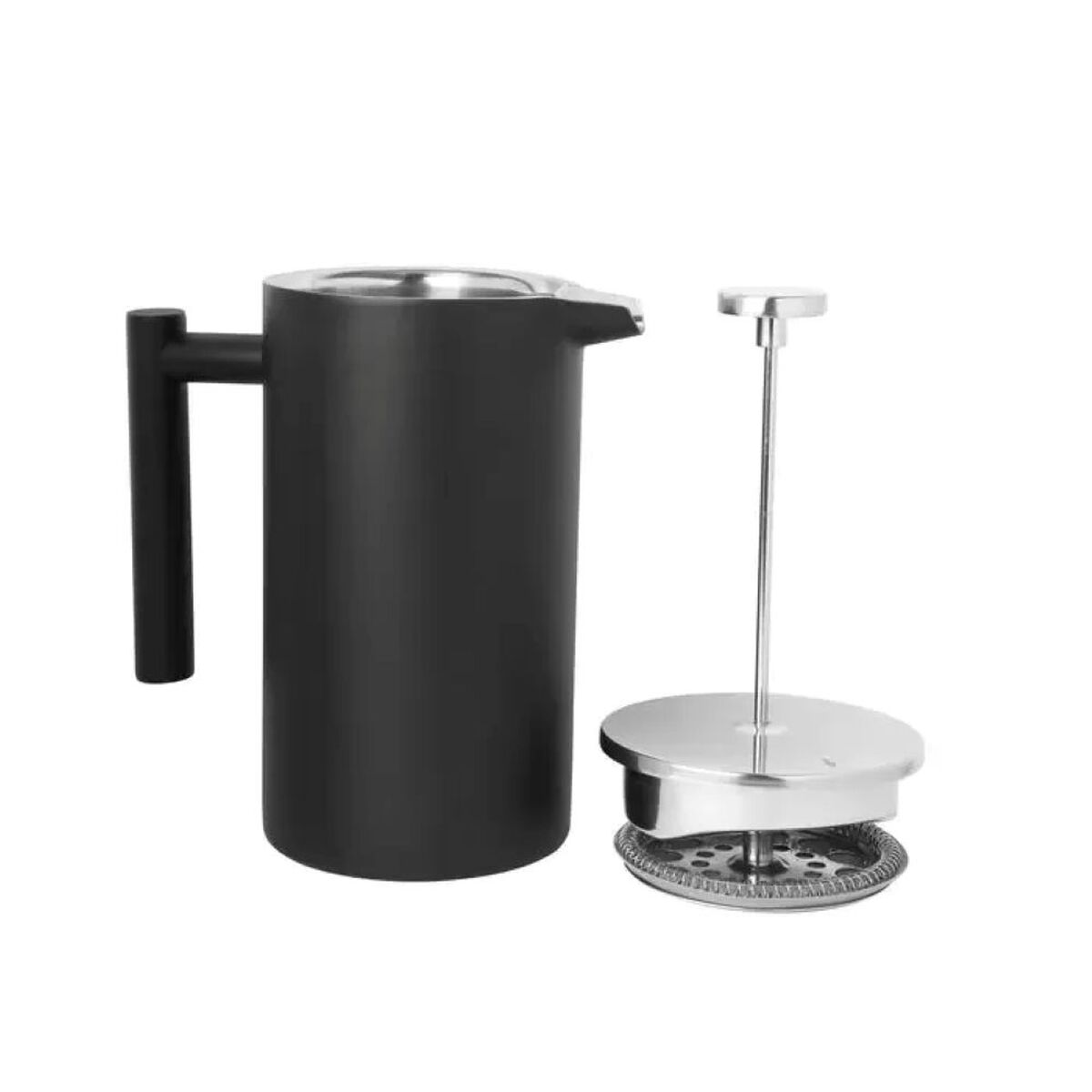 Cafetera Prensa Francesa Simple Cook Bolonia Negra