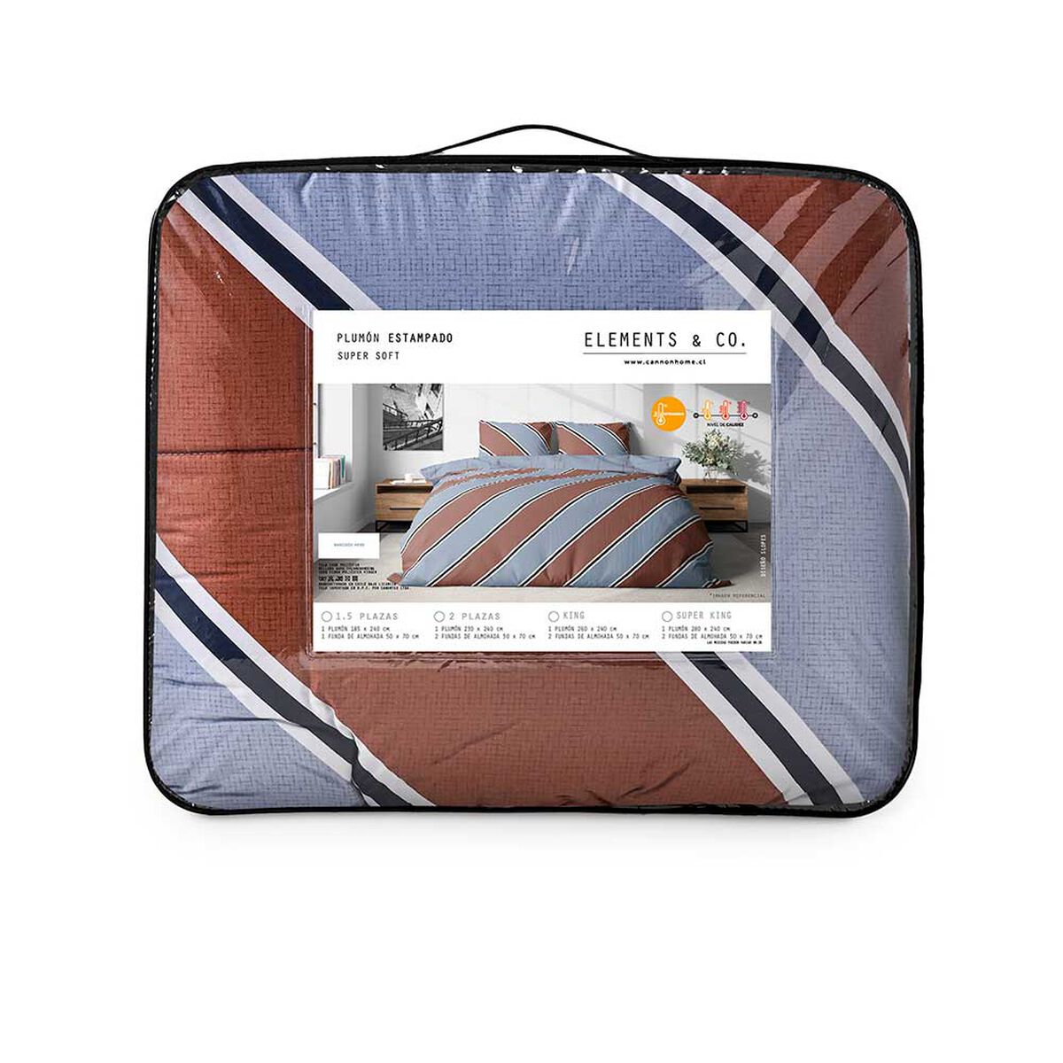 Cubrecama Elements & Co 2 Plazas Slopes