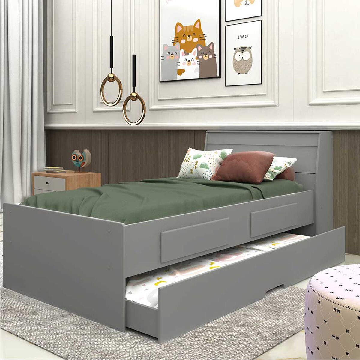 Base para Cama Nido Decocasa 1 Plaza Teen