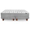 Juegos de Dormitorio Cama Europea Cannon Hybrid Cotton 2 Plazas + 2 Almohadas + 1 Respaldo