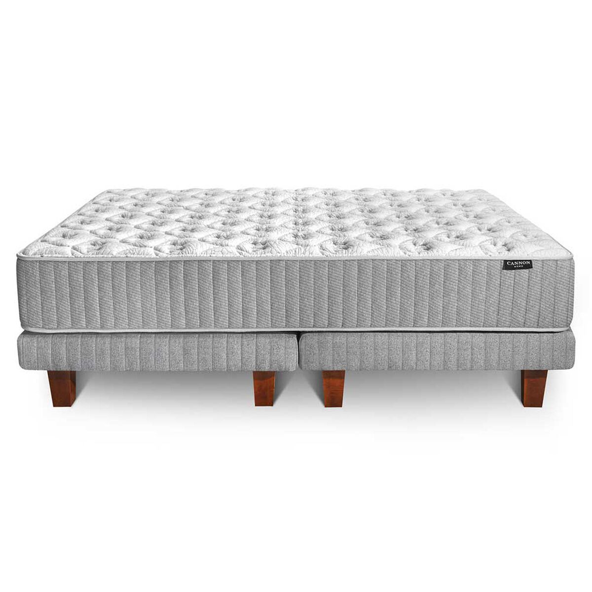 Juegos de Dormitorio Cama Europea Cannon Hybrid Cotton 2 Plazas + 2 Almohadas + 1 Respaldo