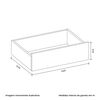 Cómoda Vekkahome Dueto 10 Cajones Negro Beige