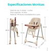 Silla de Comer Multiposiciones Plegable Rosada Lubabycas