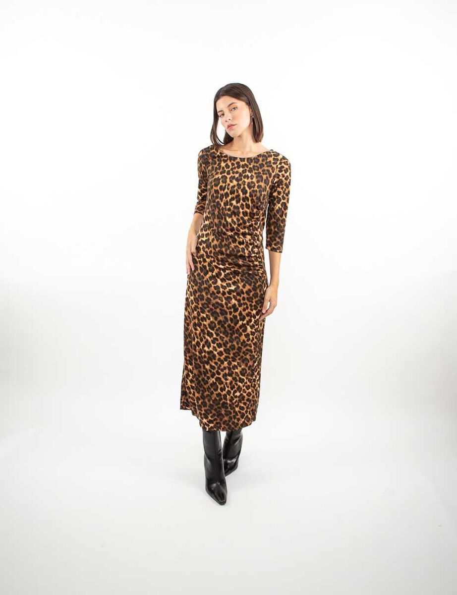Vestido Maxi Manga Larga Mujer Zibel