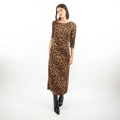 Vestido Maxi Manga Larga Mujer Zibel