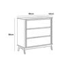 Comoda Amuv 3 Cajones Blanco