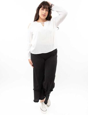 Imagen 2 del producto Blusa Manga Larga Mujer Extralindas Crudo