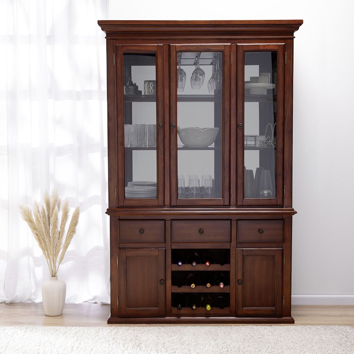 VITRINA DE MADERA TRADICIONAL VAETZ OREGON CAFE D2100