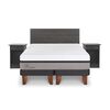 Cama Europea CIC Base Dividida King Balance + Respaldo + 2 Veladores Villarrica