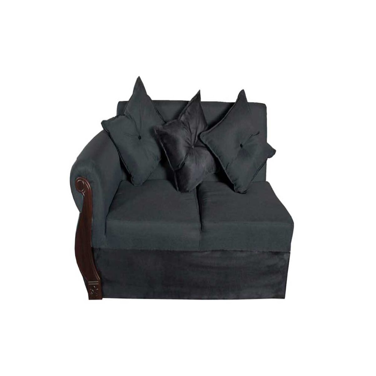 Modular Diseño A&M Home Madison Derecho 5 Cuerpos Negro