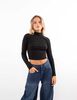 Polera Crop Manga Larga Mujer Icono