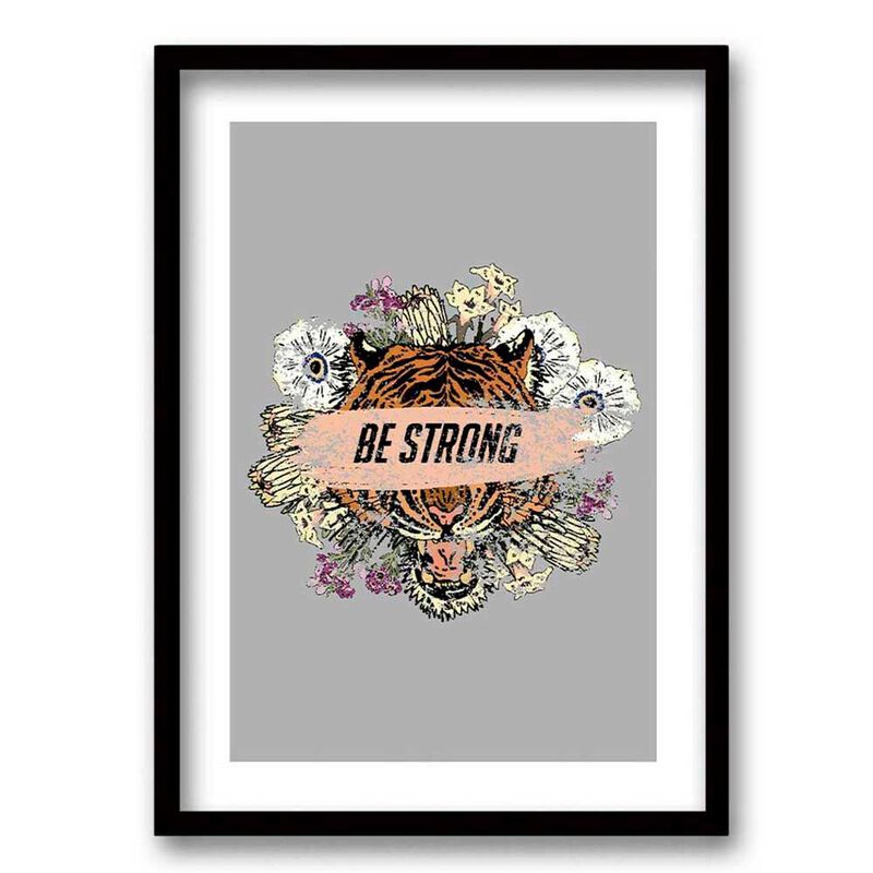 Cuadro Decorativo Retela Be Strong 40 x 30 cm | Abc