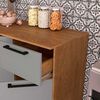 Mueble de Cocina Vekkahome Madri 1 Caj&oacute;n 9 Puertas Gris