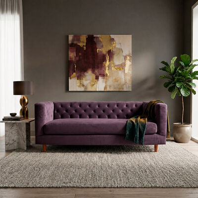 Sof&aacute; Tela Velvet Latam Home Brescia 3 Cuerpos