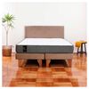 Cama Europea Latam Home Base Dividida 2 Plazas Zen Best Beige + Respaldo