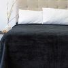 Frazada Poliéster Doral 2 Plazas Deluxe Negro