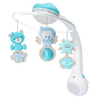 Movil Bebe Proyector Musical 3 en 1 Azul Infantino