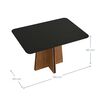 Juego de Comedor Vekkahome Wanda Lídia 4 Sillas Negro