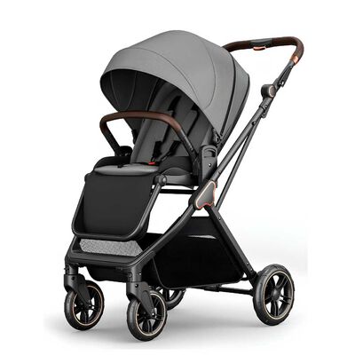 Coche de Paseo Modo Apego y Panorámico Lubabycas Gris