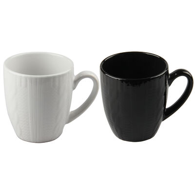 Imagen 1 del producto Set 2 Mugs Zibel MG-0476 Blanco Negro