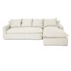 Sofá Seccional Derecho Innovamuebles Fontana Lino 4 Cuerpos Beige