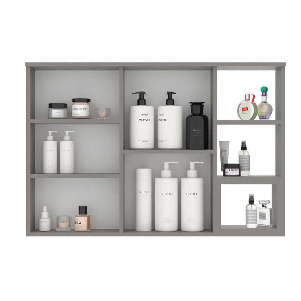 Botiquín Baño Espejo Home Mobili  Maximus Gris