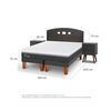 Cama Europea CIC Base Dividida 2 Plazas Ortopedic Advance + Respaldo + 2 Veladores Gales