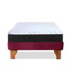 Cama Europea Latam Home 1,5 Plazas Zen Pro Burdeo