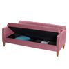 Futón Latam Home Genova Velvet 3 Cuerpos Palo Rosa