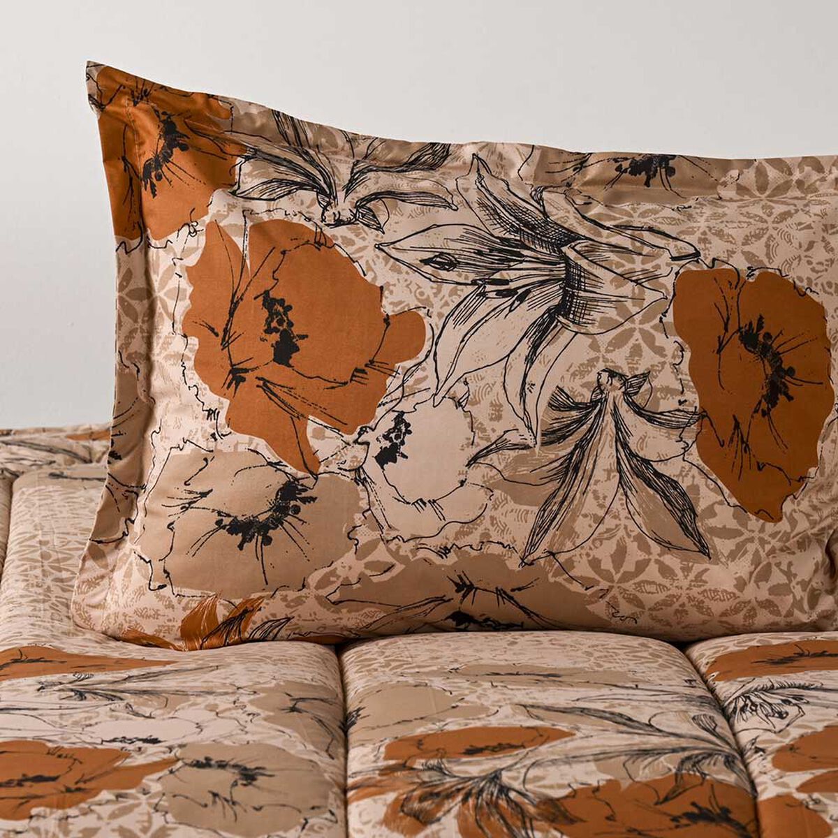 Plumón Estampado Cannon 1,5 Plazas Ashrose