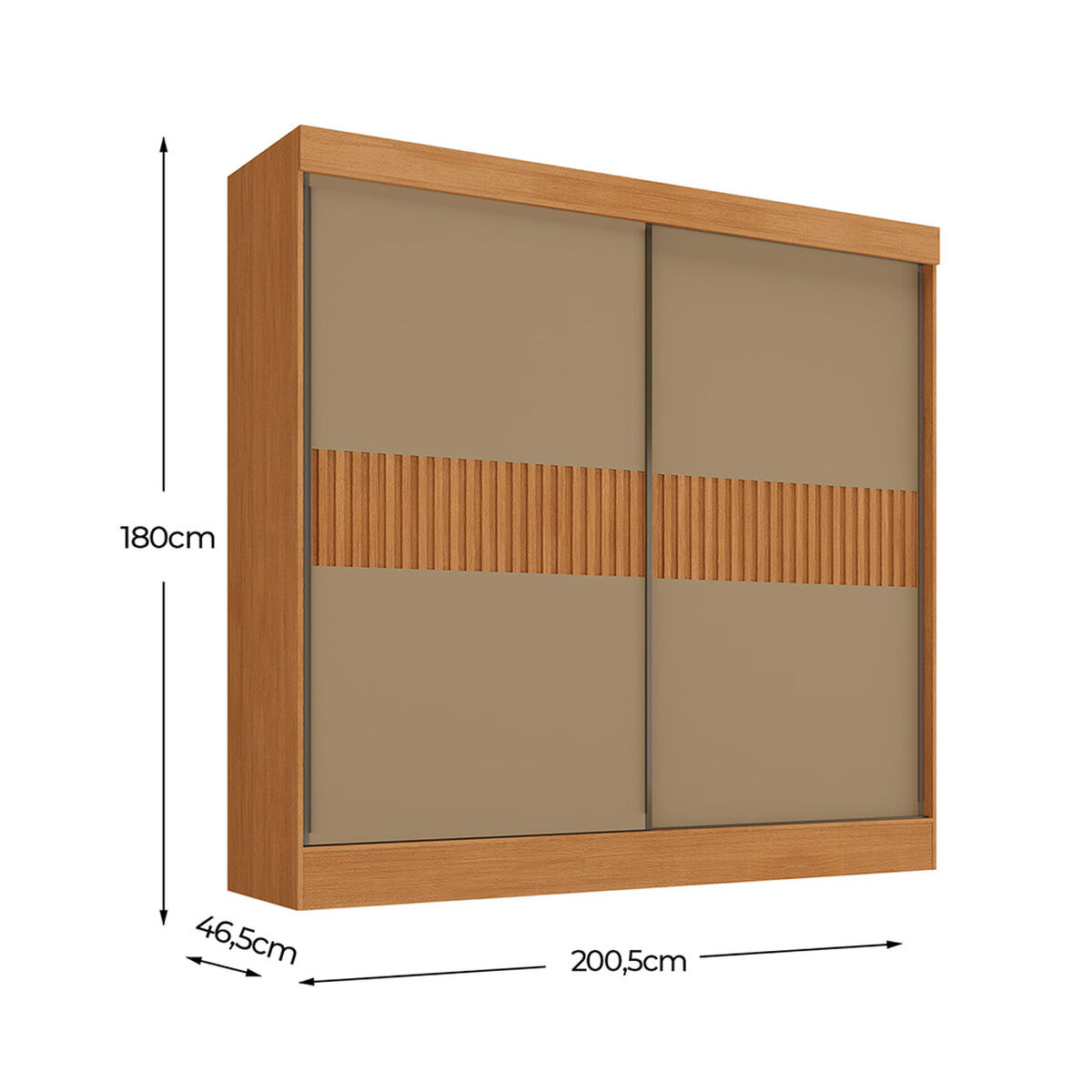 Closet Di Poretti Design Flora 4 Cajones 2 Puertas Caf&eacute; Oscuro