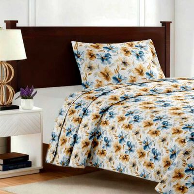 Quilt Illusions 1.5 Plazas Breda Celeste