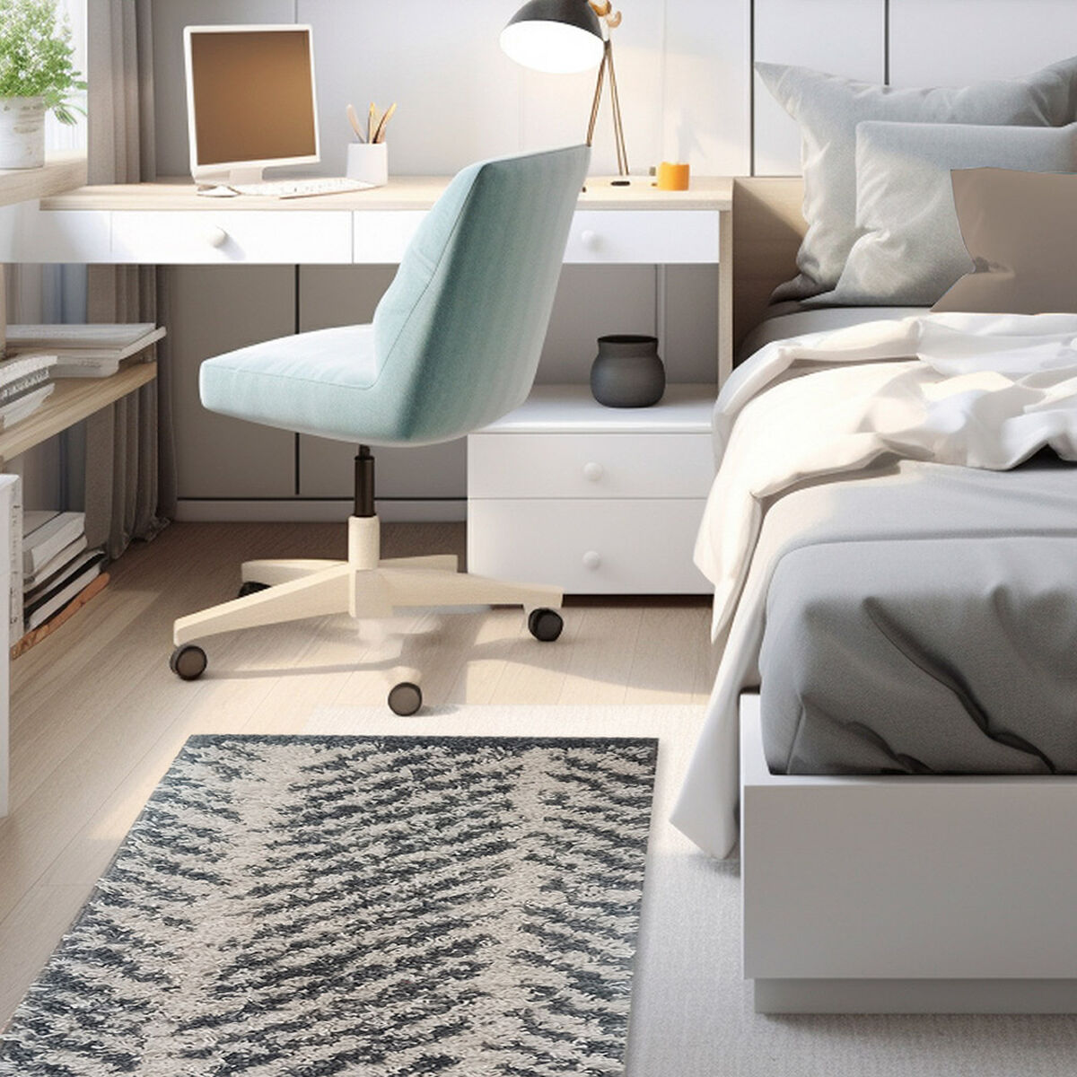 Alfombra Idetex Shaggy Guiza 70x200 cm Melange