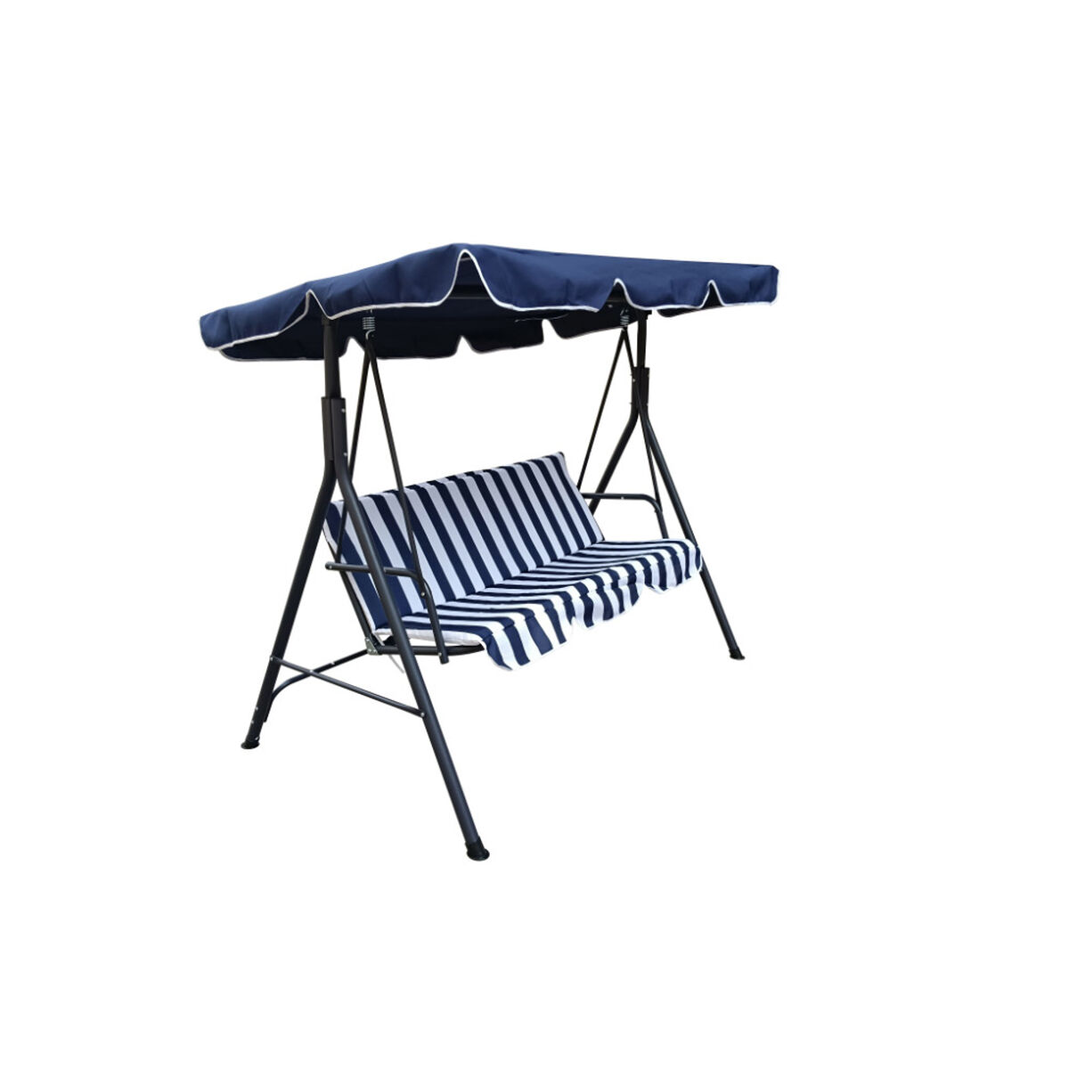 Sill&oacute;n Columpio de Terraza Casanova 3 Cuerpos Azul