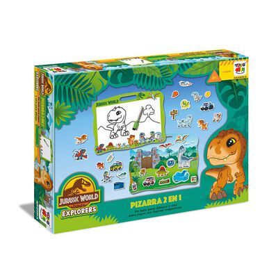 Juego Educativo Pizarra 2 En 1 - Jurassic