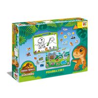 Juego Educativo Pizarra 2 En 1 - Jurassic