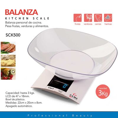 Imagen 2 del producto Balanza Cocina Gama SCK-500
