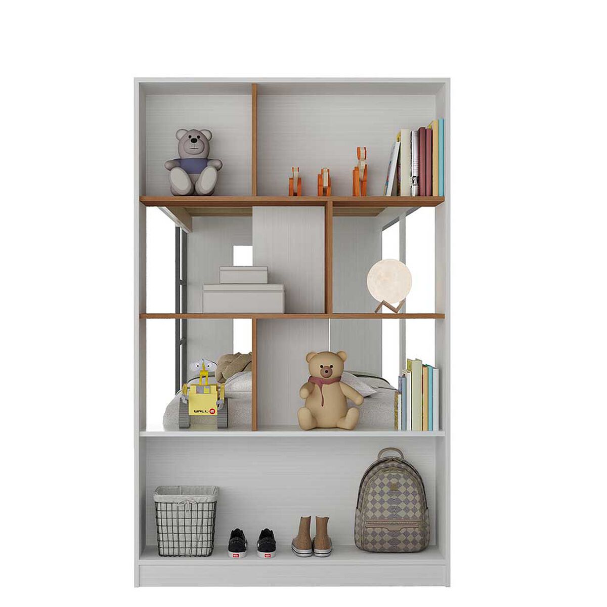 Camarote con Cama Auxiliar Di Poretti Design 1 Plaza Blanco